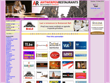 Tablet Screenshot of antwerpenrestaurants.be
